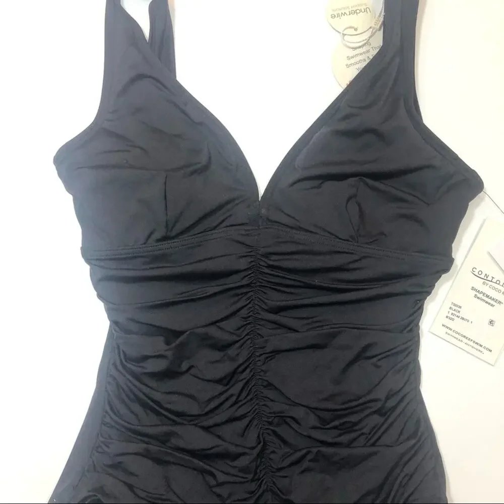 Coco Reef KEEPSAKE RUCHED black swim ONE-PIECE - Picture 4 of 8